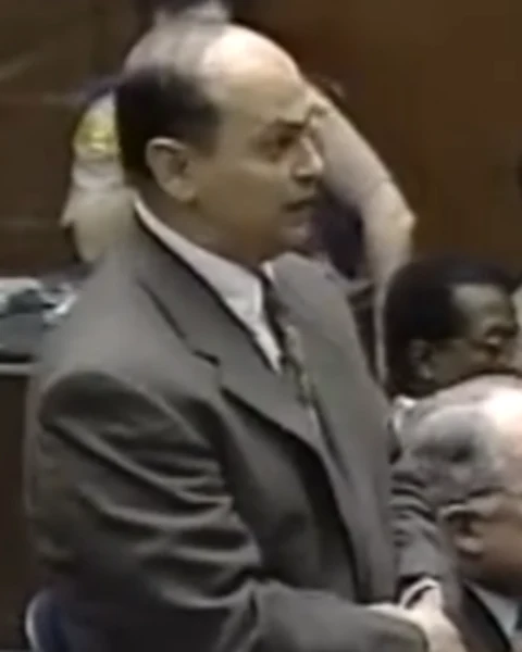 Courtroom still of Bill Pavelic.