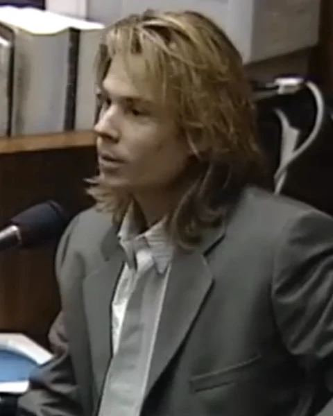 Courtroom still of Brian "Kato" Kaelin.