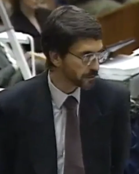 Courtroom still of Brian Kelberg.