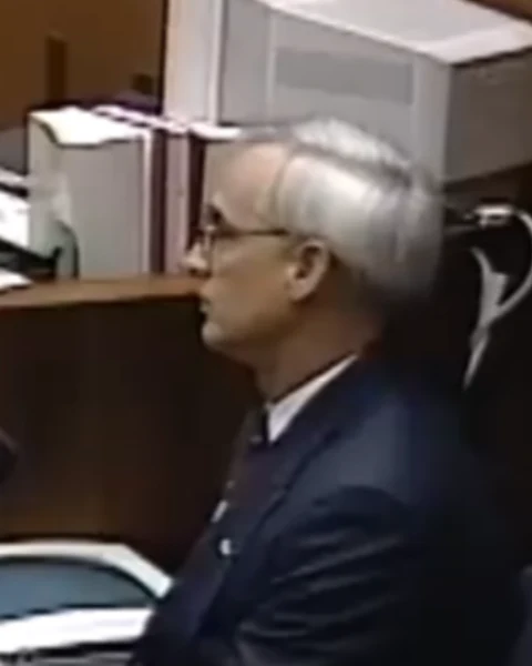 Courtroom still of David Adkins.