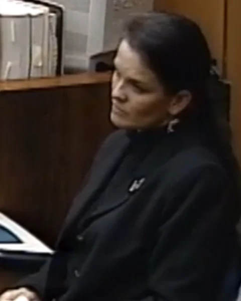 Courtroom still of Denise Brown.
