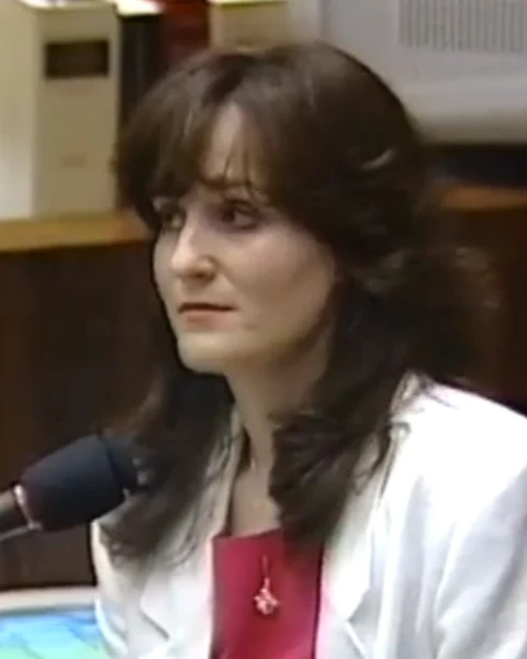 Courtroom still of Denise Lewis.