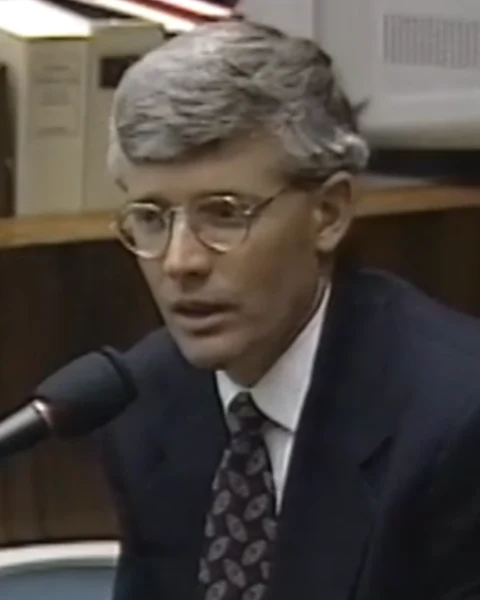 Courtroom still of Douglas Deedrick.