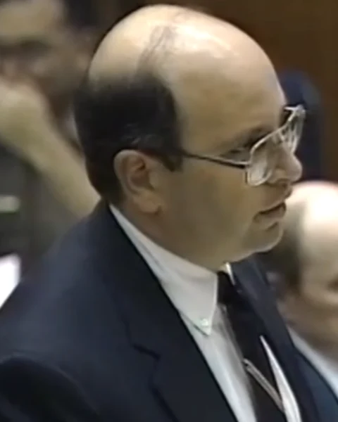 Courtroom still of Douglas Mirell.