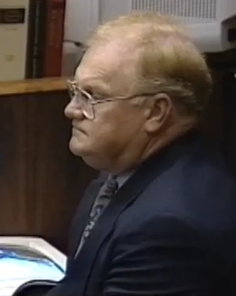 Courtroom still of Jack McKay.