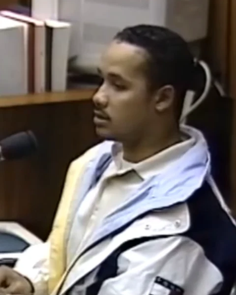 Courtroom still of James Williams.