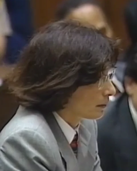 Courtroom still of Janet Levine.