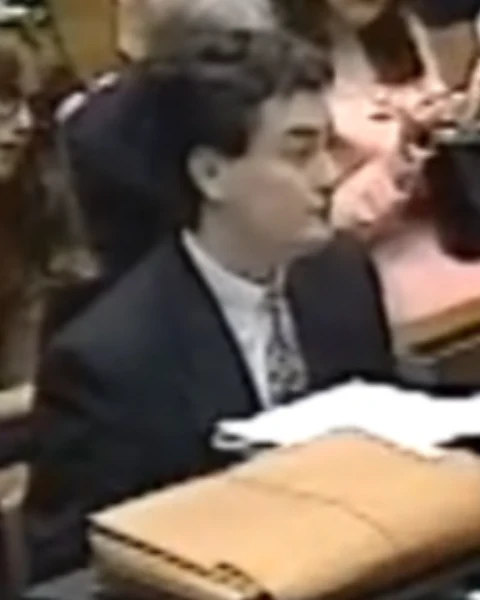 Courtroom still of Jonathan Fairtlough.