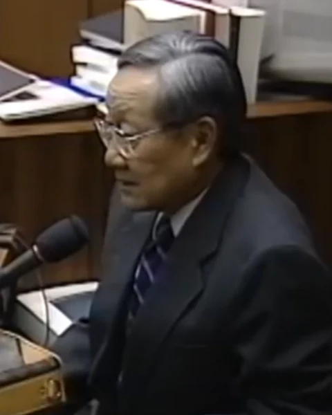 Courtroom still of Judge Delbert Wong.