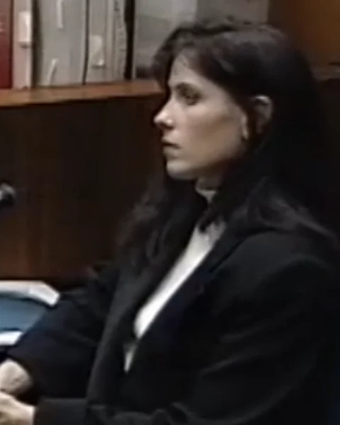 Courtroom still of Karen Crawford.