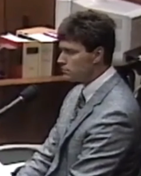 Courtroom still of Kevin Schott.