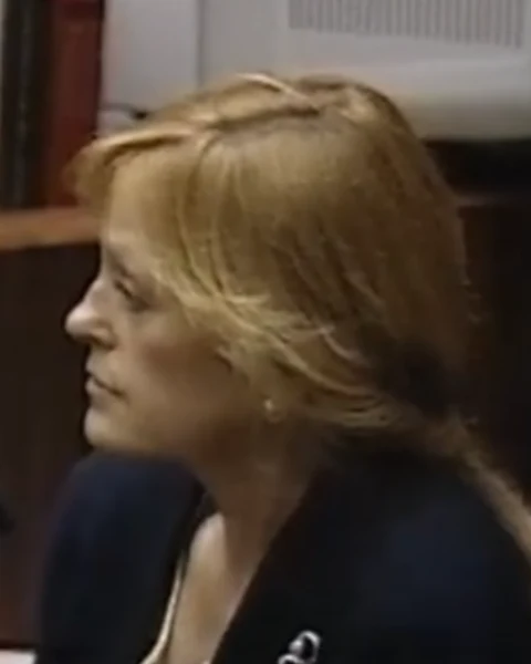 Courtroom still of Mary Collins.