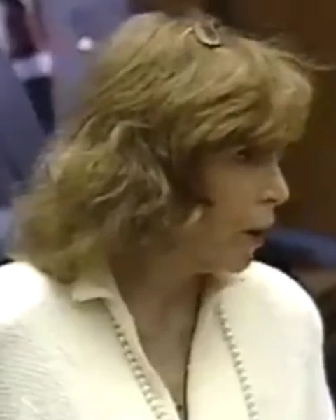 Courtroom still of Maya Hamburger.
