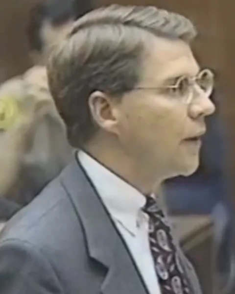 Courtroom still of Michael D. Sullivan.