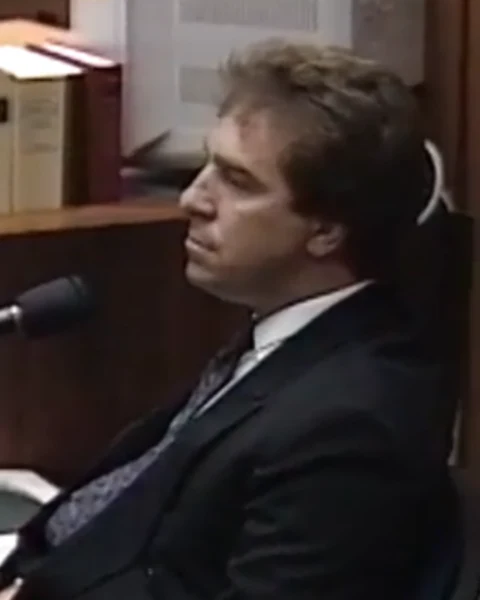 Courtroom still of Michael Romano.