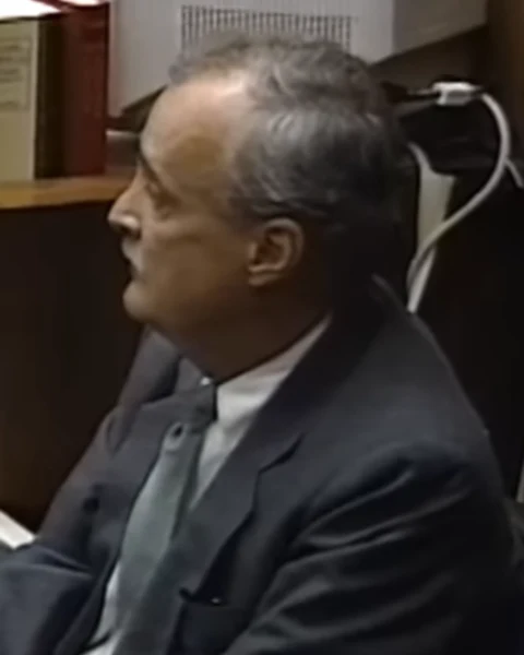 Courtroom still of Michael Wacks.