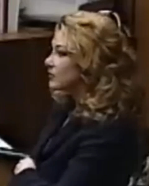 Courtroom still of Rachel Ferrara.