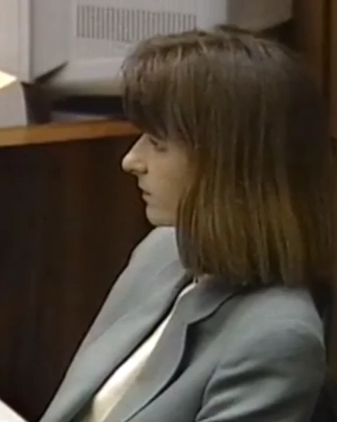 Courtroom still of Renee Montgomery.