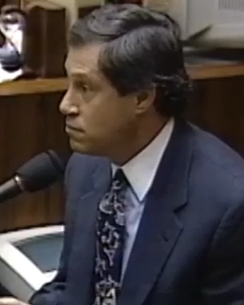 Courtroom still of Richard Rubin.