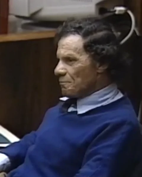 Courtroom still of Robert Heidstra.