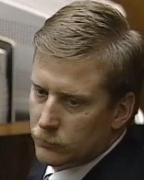 Courtroom still of Off. Robert Riske.