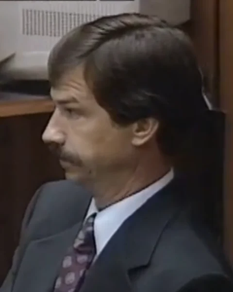 Courtroom still of Roger Martz.