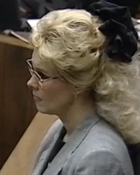 Courtroom still of Susan Silva.