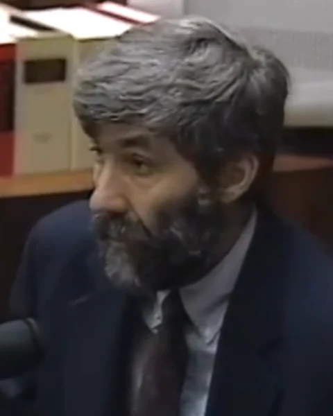 Courtroom still of Dr. Terence Speed.