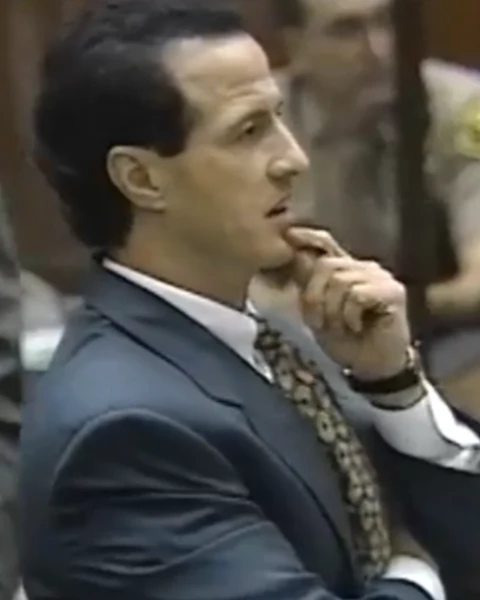Courtroom still of William J. Hadden.
